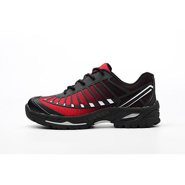 Sneakers för män Andas lätta ståltå säkerhetsarbetsskor 2D528 Red 44