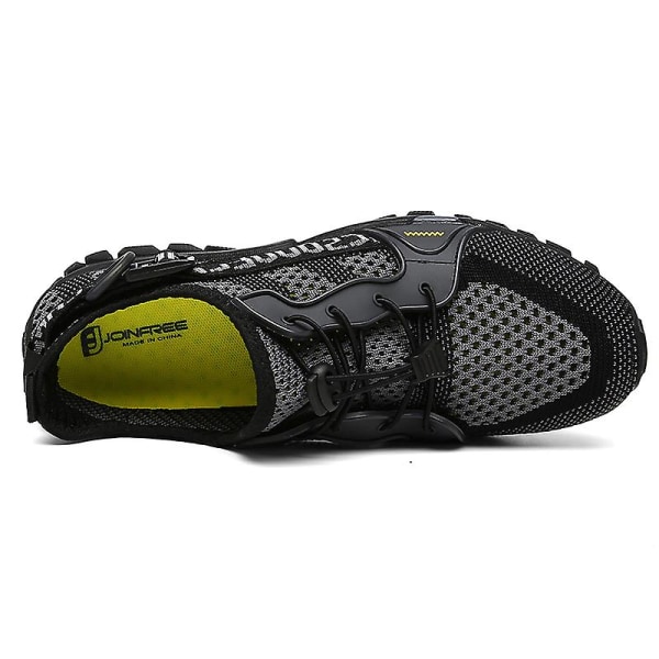 Herr andningsbara vattenskor Klättervandringsskor Outdoor Beach Simning Shoes 8220 DarkGray 40