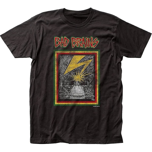 Bad Brains Hardcore Punk Rock Band Musik Capitol Vuxen Utrustad Jersey T-shirt Tee 3X-Large