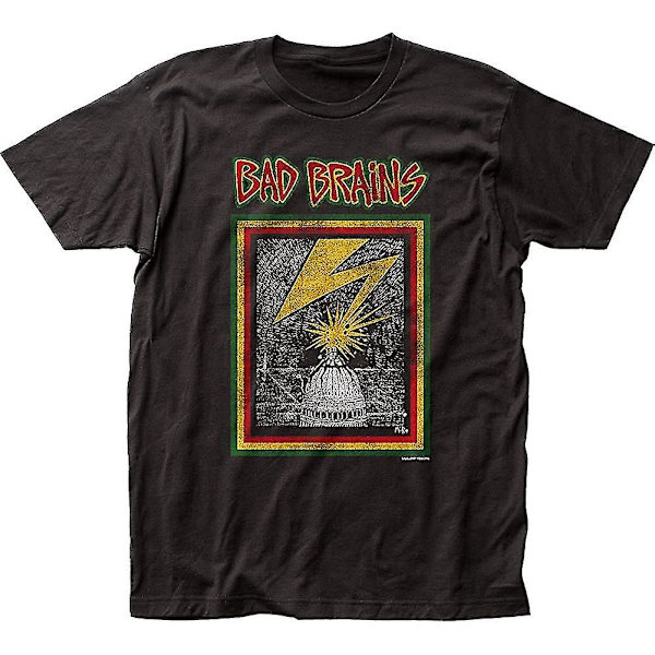 Bad Brains Hardcore Punk Rock Band Musik Capitol Vuxen Utrustad Jersey T-shirt Tee 3X-Large