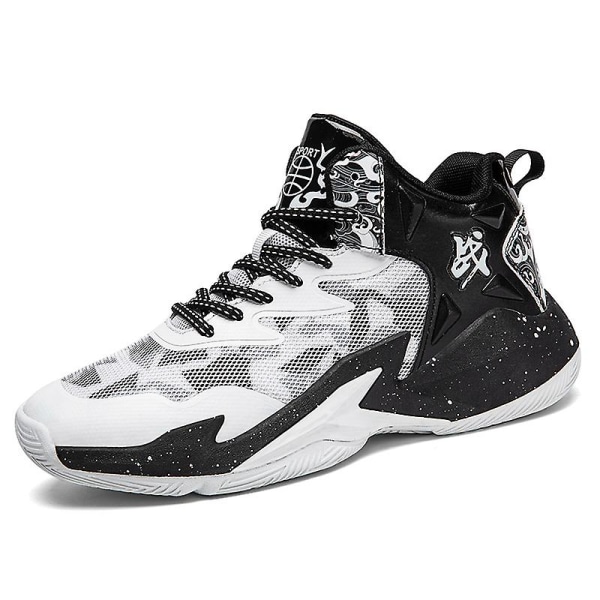 Basketskor för män Mode Dam Sneakers Andas Sportskor 3A8769 WhiteBlack 35