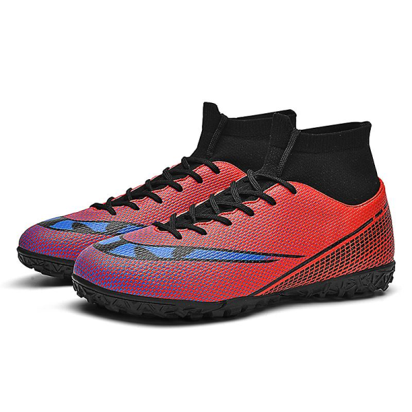 Fotbollsskor för män Halkfria fotbollsskor Klossar Gräs Fotbollssneakers 3AR2313 Red 47