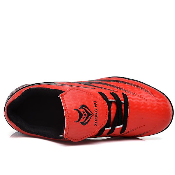 Fotbollsskor för barn Pojkar Fotbollsskor Grästräning Sport Skor Sneakers 3B788 Red 36