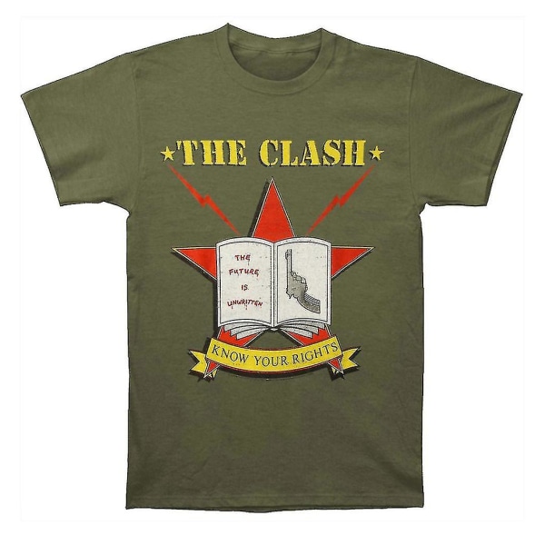 The Clash Know Your Right Green T-shirt XL