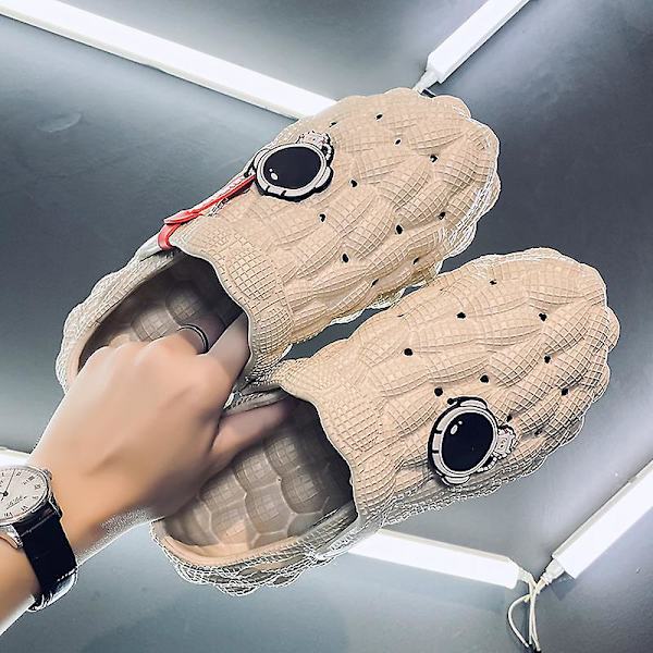 Strandtofflor för män Modesandaler Utomhus Halkfria inomhusskor 3B0032 Beige 35-36