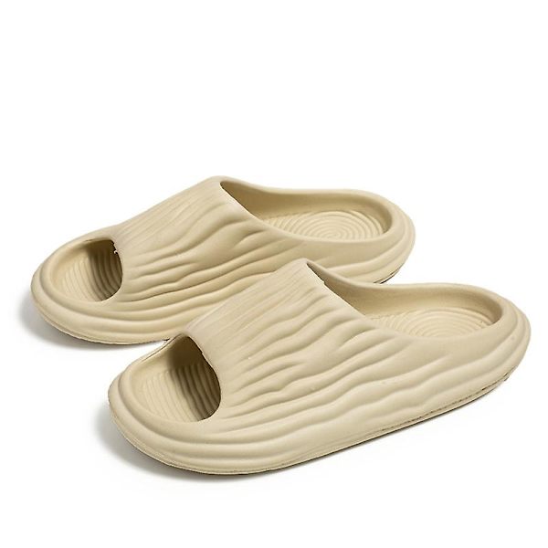 Strandtofflor för män Modesandaler Utomhus Halkfria inomhusskor 3B2038 Beige 40-41