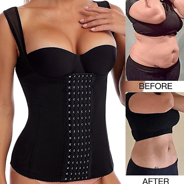 Korsett Waist trainer Body Shaper Shapewear Bustiers Slimming Belt Mage Dampärmar och Shapers Fajas Colombianas Bustiers,beige S