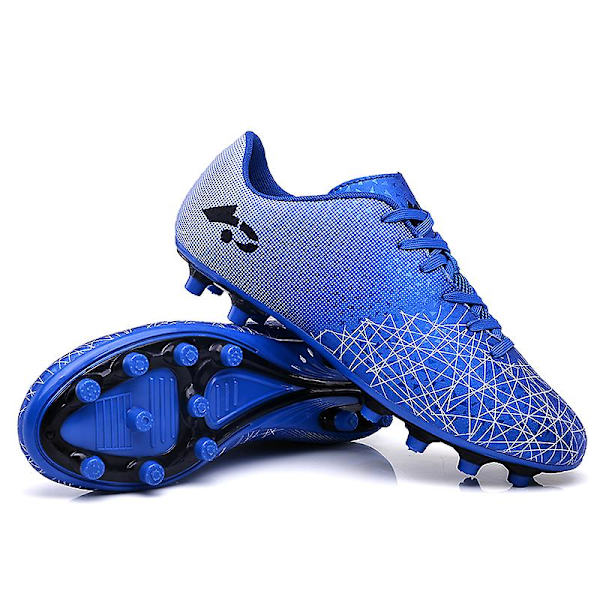 Fotbollsskor för män Aldult Fotbollsskor Grästräning Sport Skor Sneakers 3B27017 Blue 34