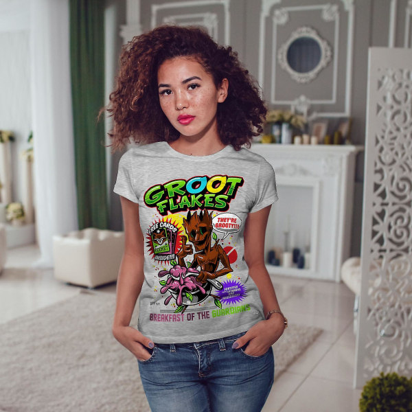 Groot Flakes Comic Women Greyt-shirt L