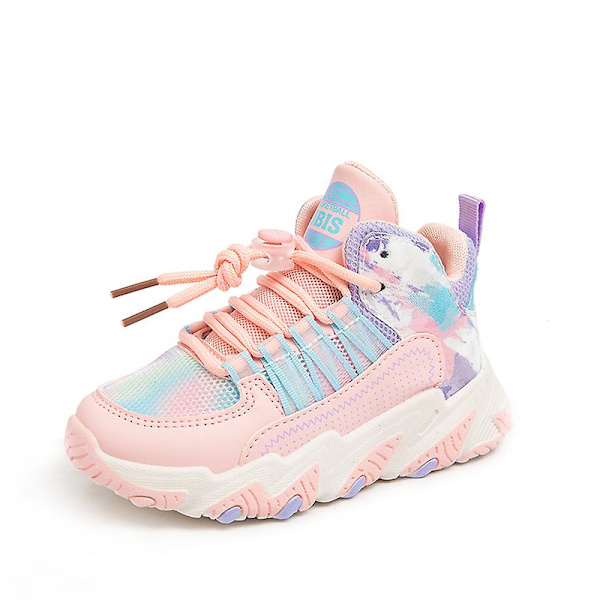 Pojkar Flickor Sneakers Andas löparskor Mode Sportskor 3A9357 Pink 34