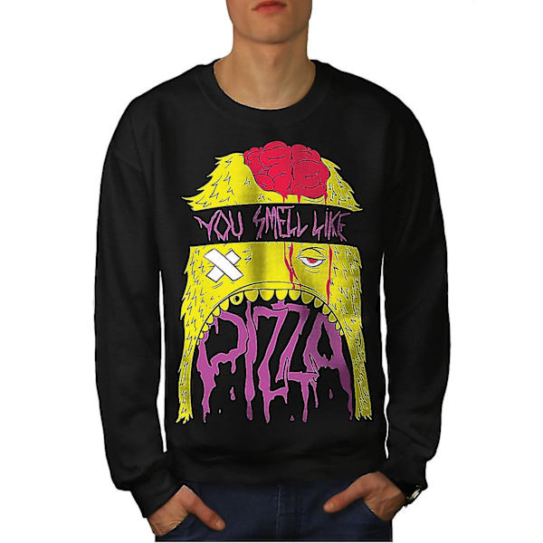 Smell Like Pizza Food Men Sweatshirt M
