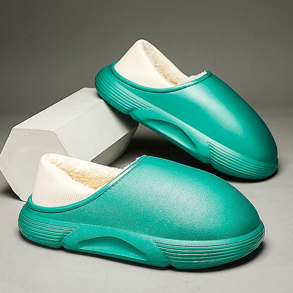 Män Kvinnor Bomulttofflor Modesandaler Utomhus Halkfria Inomhusskor Yj5750 Green 39-40