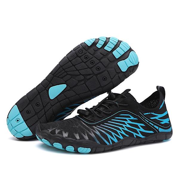 Vattenskor för män Snabbtorkande Sport Aqua Skor 3Ba8305 BlackBlue 43