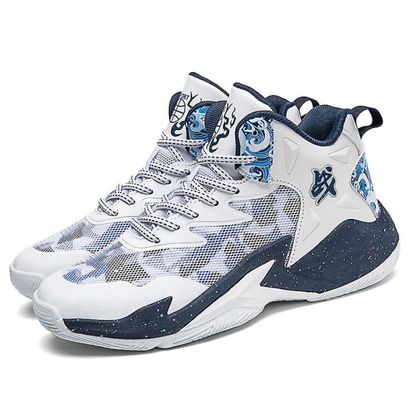 Dambasketskor Modesneakers Andningssportskor 8769 WhiteBlue 34