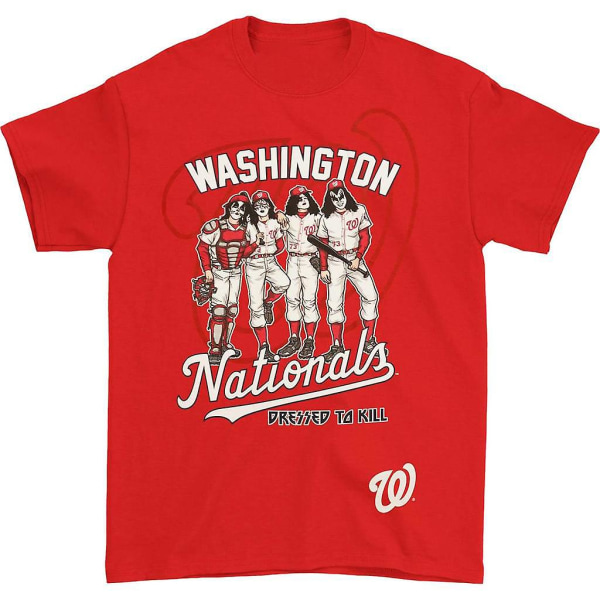 KISS Washington Nationals Dressed To Kill T-shirt L