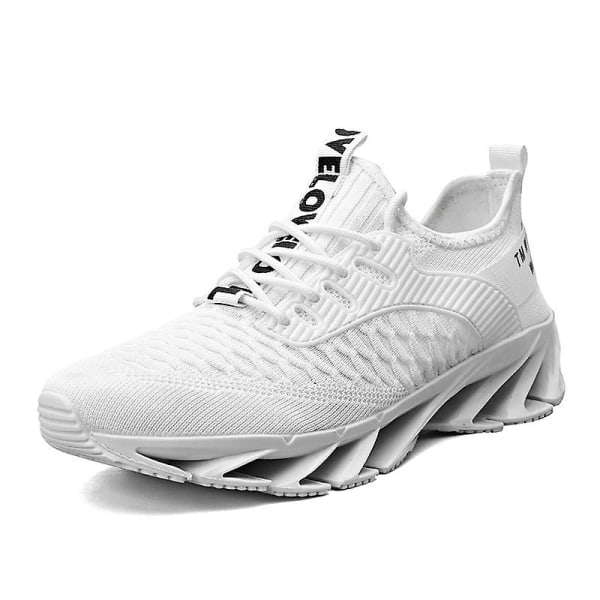 Herrsneakers Löptennisskor Lättviktsventilerande Sport Athletic 3C9115 White 41