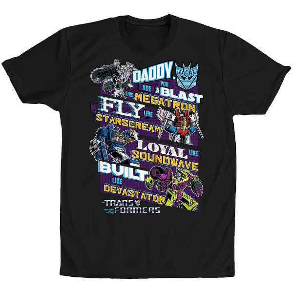 Decepticons fars dag Transformers T-shirt L