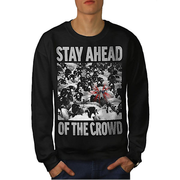 Stay Ahead Sheep Men Blacksweatshirt M