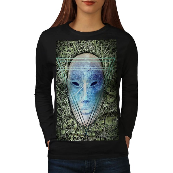 Mask Mystic Being Women Blacklong Sleeve T-shirt M