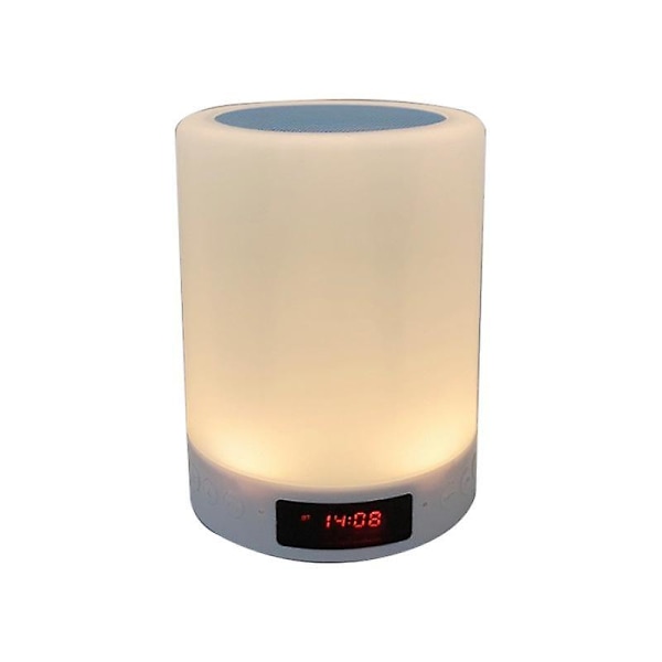 Lampor Touch Sänglampa Bluetooth högtalare Ljus Musik Klocka Alarm Radio Allt-i-ett Bäst