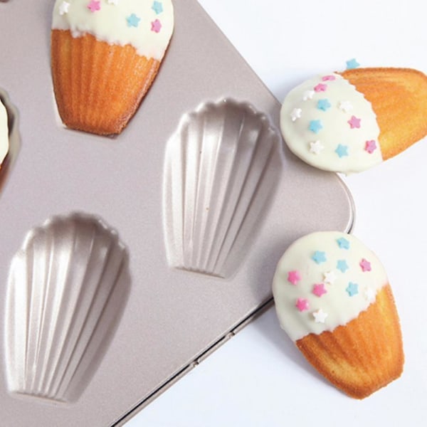 6 Cavity Non-stick Shell Madeleine Pan Cake Forms