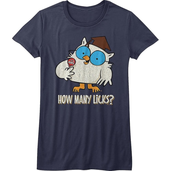 Damer Mr Owl Hur många slickar Tootsie Pop Shirt L