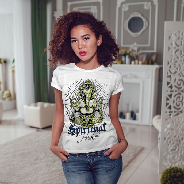 Spiritual Healer Gud Kvinnor Whitet-shirt M