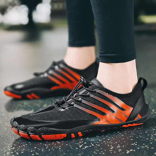 Vattenskor för män Quick-Dry Aqua Yoga Skor Barefoot Beach Sport Skor Yj6263 Black 37