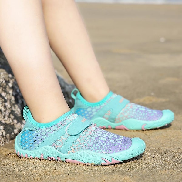 Barnpromenadskor Vattenskor Snabbtorkande Summer Beach River Sea Aqua Sneakers 102 LightBlue 30