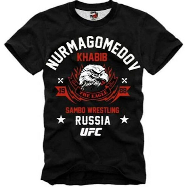 T-shirt Khabib Nurmagomedov Örnen Mma Ufc Ryssland S