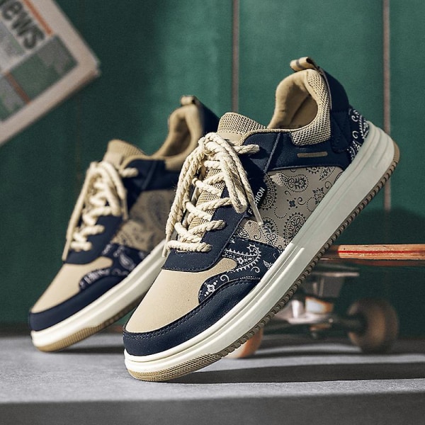 Herrsneakers Andas Dam Skateboarding Skor Löparskor A811 DarkBlue 43