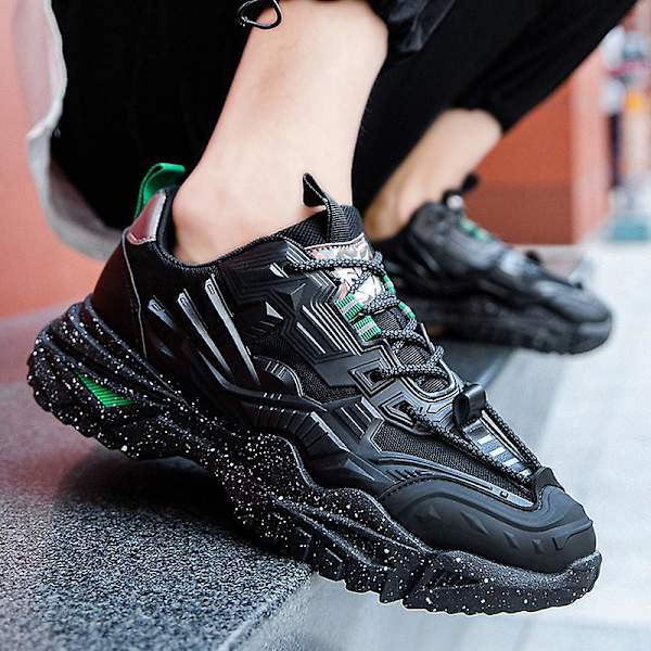 Basketskor för män Sneakers Sportskor som andas Y09 Black 44