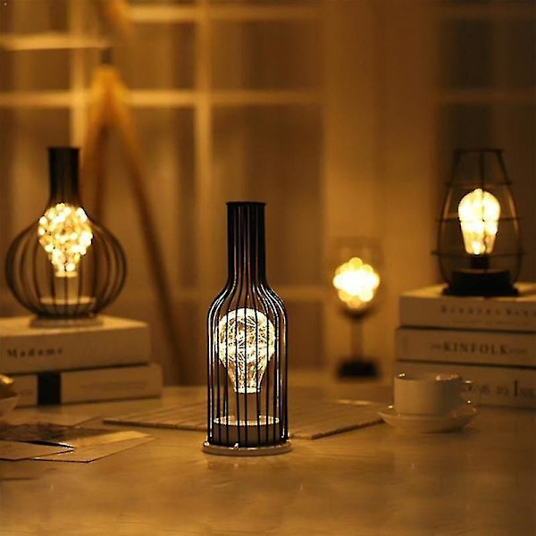 Art Led Bordslampa Läslampa Nattljus Sovrum Sänglampa Skrivbordsbelysning Vardagsrum Retro Cla