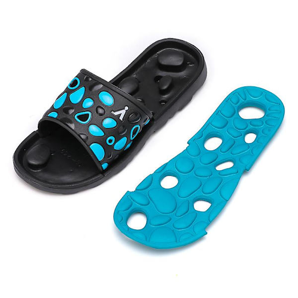 Herrskor Massagesula Mjuk Mjuk utomhustofflor Fr260-1 Blue 41