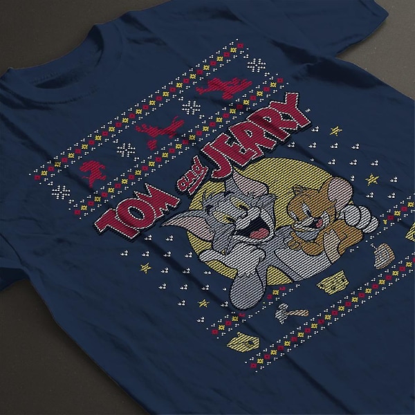 Tom And Jerry Christmas Traps T-shirt för män