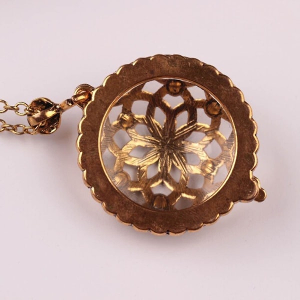 Vintage Shaoxing hänge smycken förstoringsglas halsband hänge lång kreativ