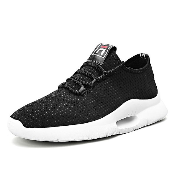 Herrskor Lättviktssneakers som andas Löparskor 2C009 Black 39