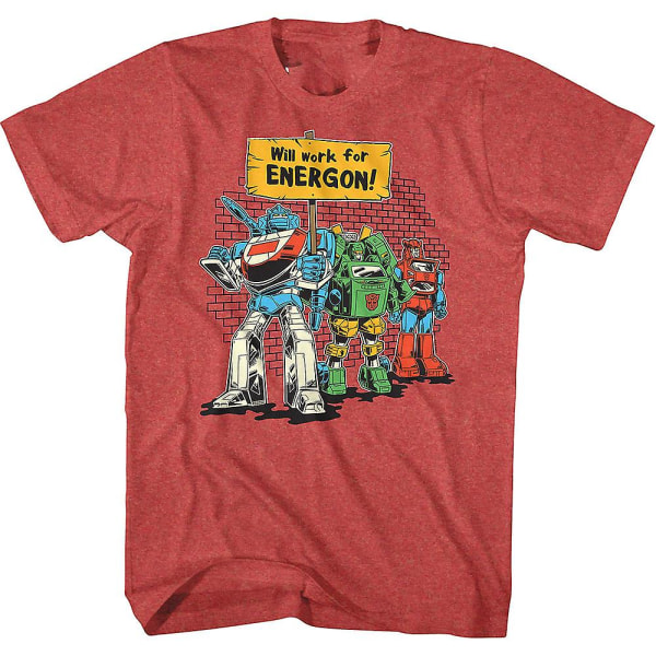 Kommer att fungera för Energon Transformers T-shirt S