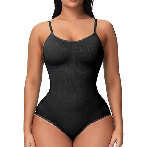 Lequeen Shapewear För Kvinnor Invisible Body Shaper Slimming Belly Underkläder för viktminskning Waist trainer Magekontroll Body, svart