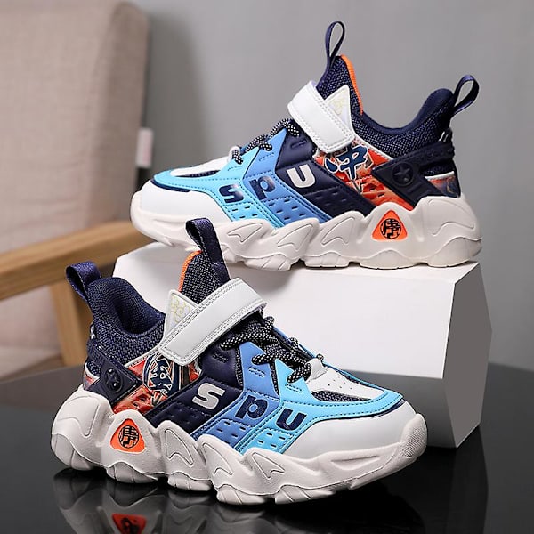 Sneakers för barn Andas Pojkar Flickor Löparskor Mode Sportskor 3A2788 Blue 30