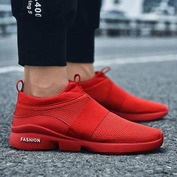 Herr Dam Sneakers Andas löparskor Mode Sportskor Yjx666 Red 47