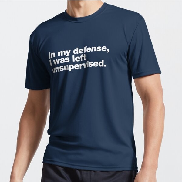 Till mitt försvar lämnades jag utan uppsikt. Aktiv T-shirt Navy L_Front