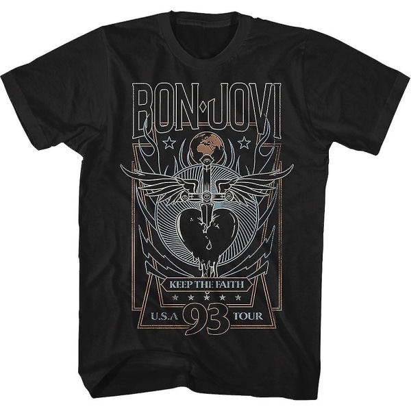 Keep The Faith Tour Bon Jovi T-shirt XL