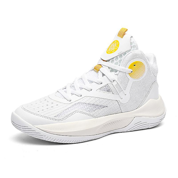 Basketskor för män Andas halkfria sportlöparskor 003 White 43