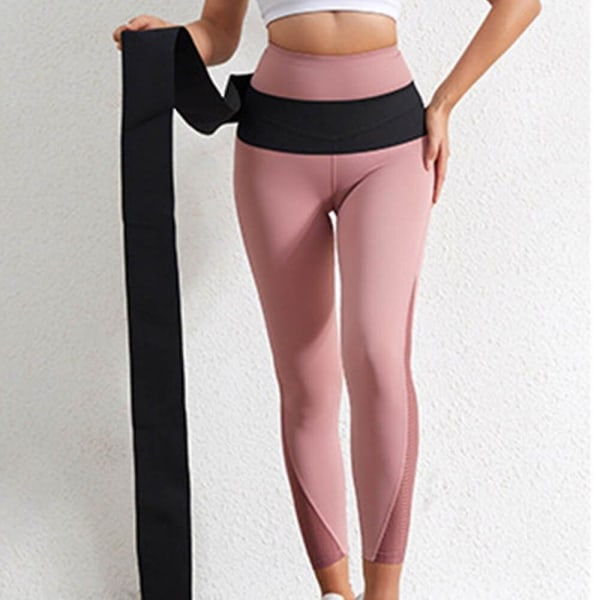 Waist trainer Shaperwear Bälte Elastiskt Kvinnor Slimming Mage Wrap Resistance Bands Cincher Body Shaper Fajas Control Strap 3/4/5m,10cm Uppgradering 4m