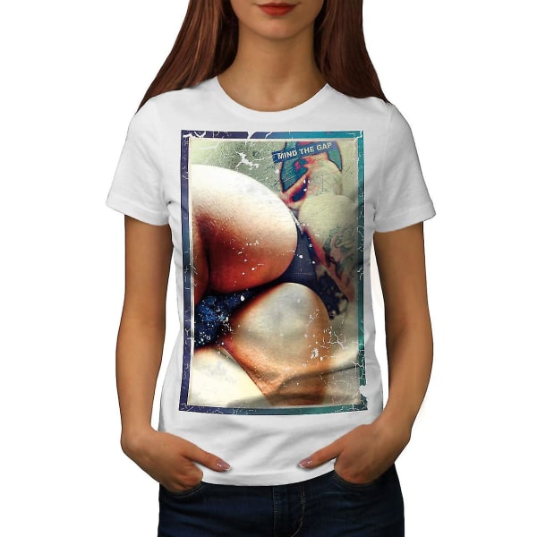 Ass Butt Girl Photo Women Whitet-shirt L