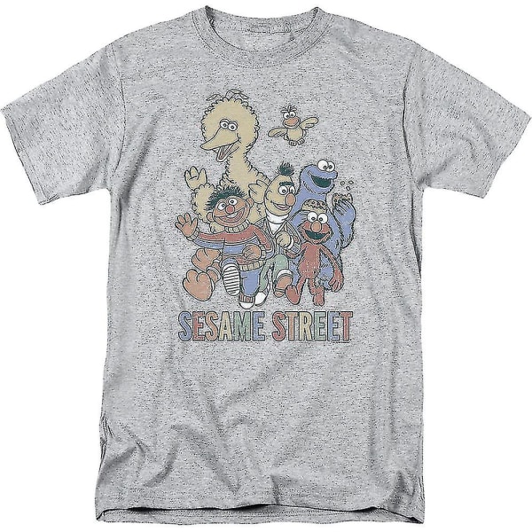 Färgglada Sesame Street T-shirt kläder S