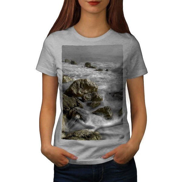 Rock Wild Sea Art Dam Grå-skjorta S