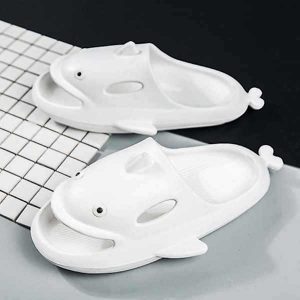 Män Kvinnor Strandtofflor Mode Sandaler Utomhus Halkfria inomhusskor 5001 White 40-41