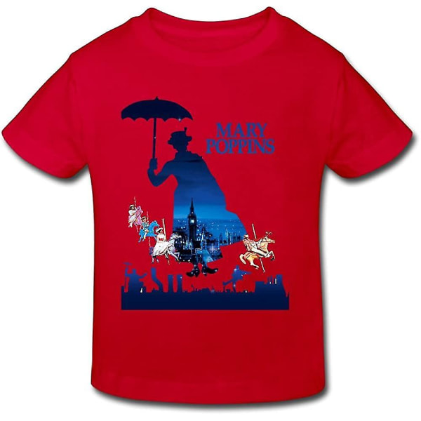 Radyk56rtyh Småbarns 100 % bomull Mary Poppins Cool T-shirt
